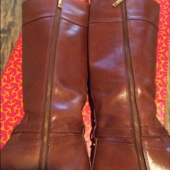 Tory Burch Leather Sienna Riding Boots - Picture 3 of 5